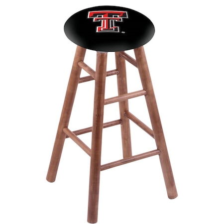 Maple Counter Stool,Medium Finish,Texas Tech Seat